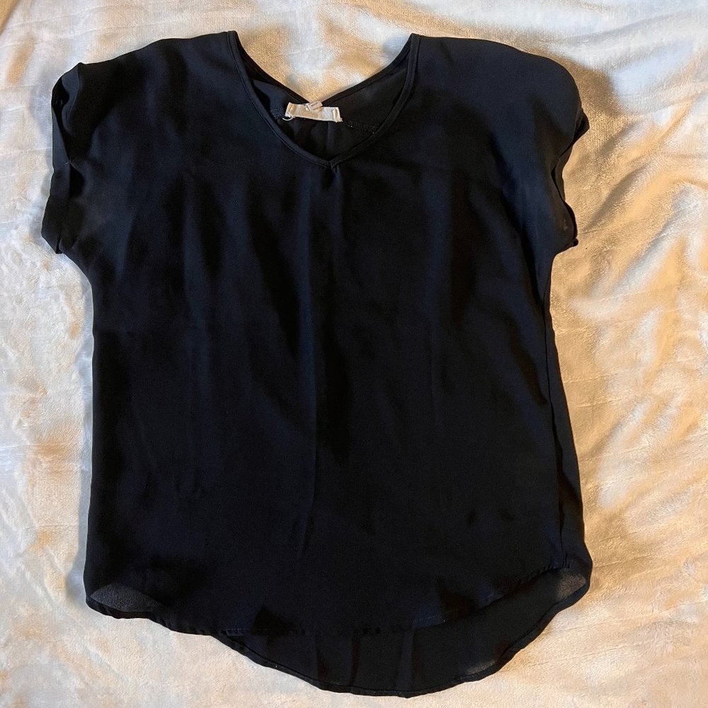 Black Blouse Tee